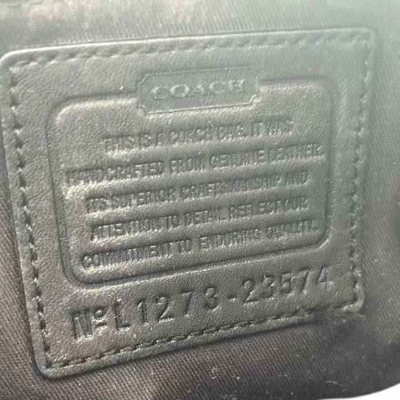 Coach Black Leather Satchel - Picture 5 of 16